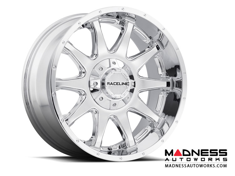 Jeep Custom Wheels (1) - Raceline - 930C - 17"x8.5" - Shift Chrome